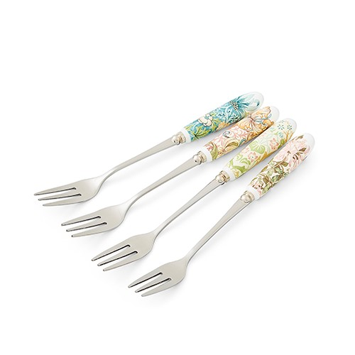 Morris & Co Set of 4 Pastry Forks, L15.5cm, Multi-0