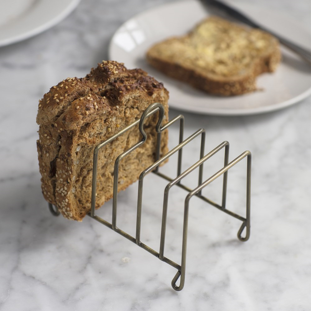 Brompton Toast rack, Antique Brass Finish-0