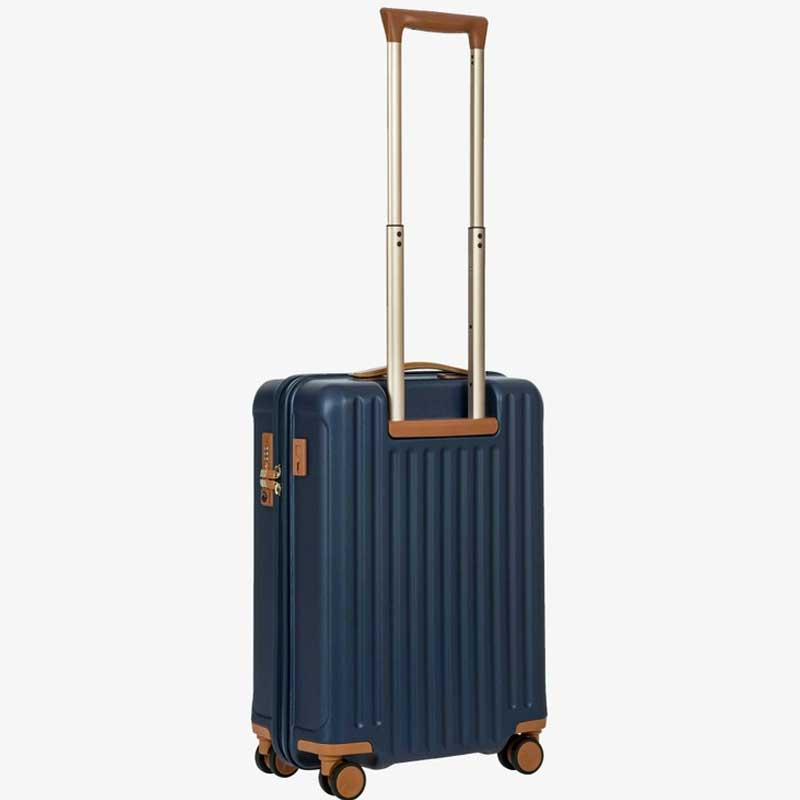 Capri Carry-On Suitcase with Front Pocket, H55x W23 X L40cm, Blue-8