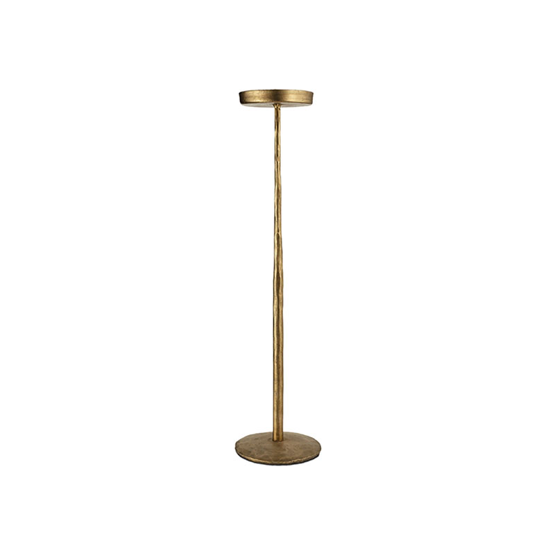 Sundra Iron Candlestick H63cm, Antique Brass-1