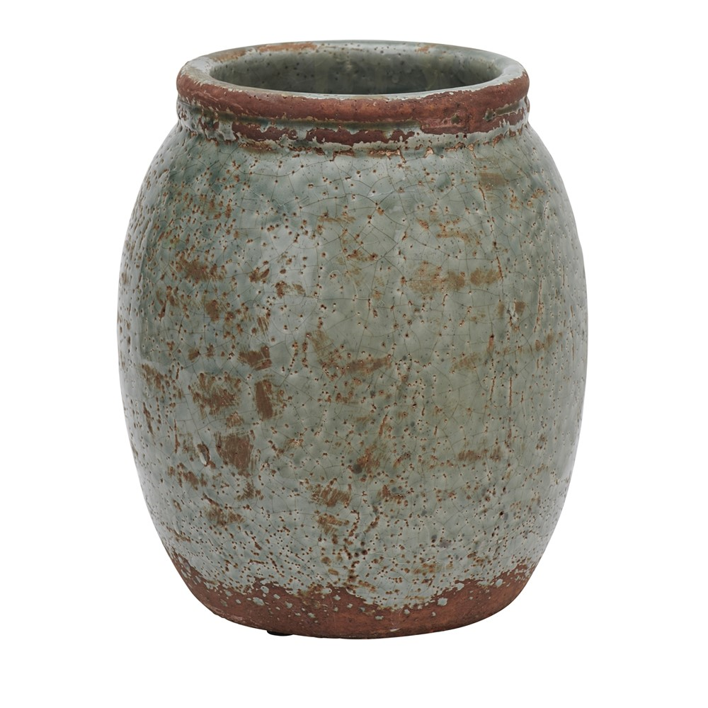 Broseley Large pot, H26 x Dia23.5cm, Moss-1