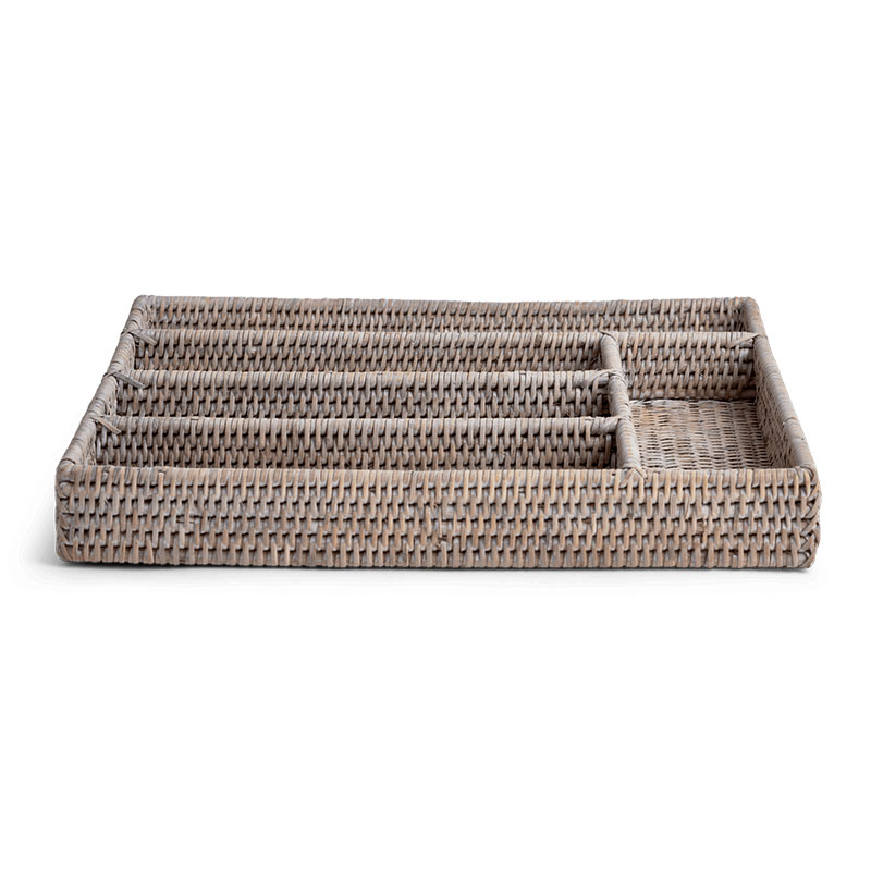 Ashcroft Cutlery Tray, Rattan-1