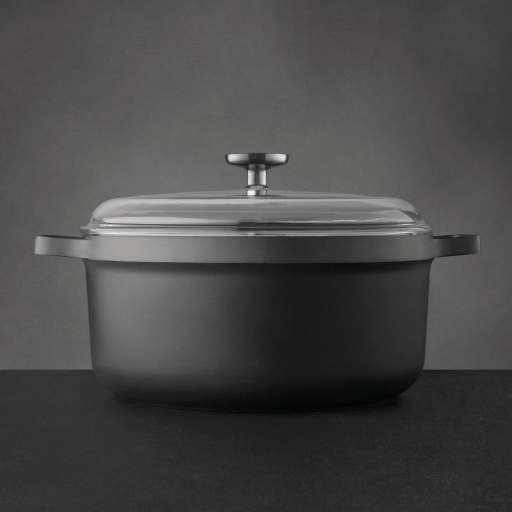 Gem, Covered Stockpot, 28cm, Black-1