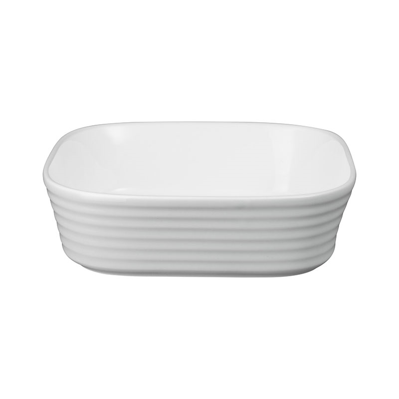 James Martin Cook Square Dish, 23.5cm, Soft Grey-0