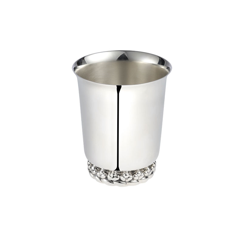 Babylone Cup, H8.5 x D7cm, Silver-0