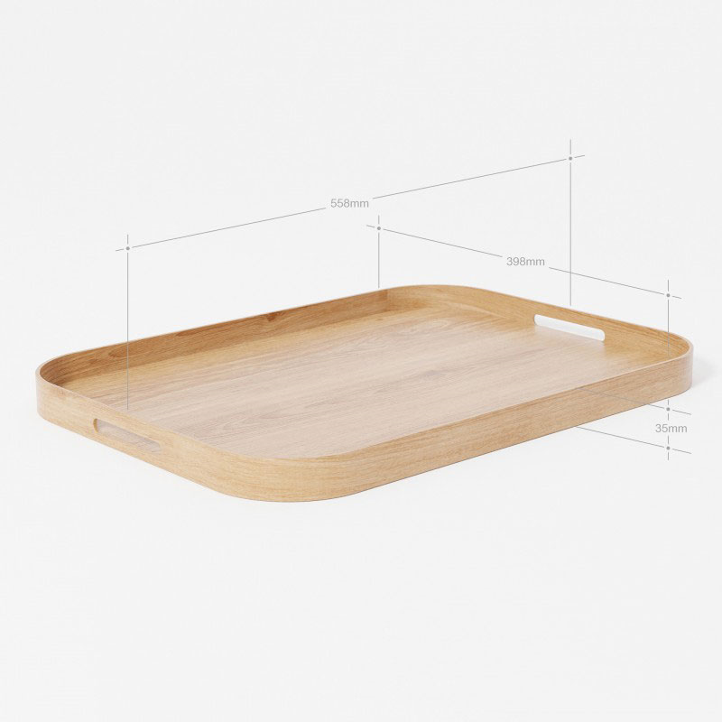 Bellhop 558 Rectangular Tray, Oak-5