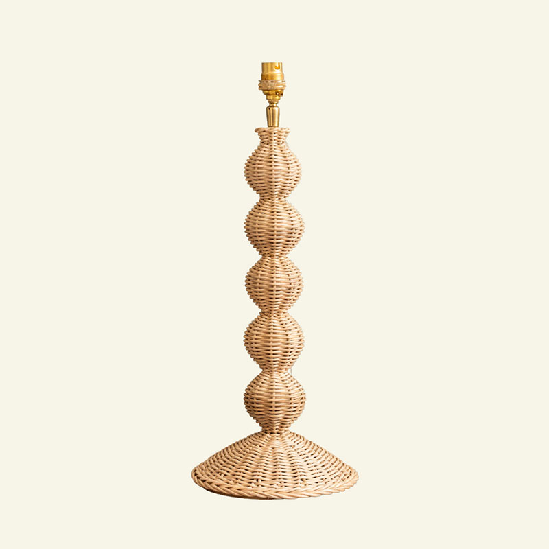 Bobbin Table Lamp, H48cm, Natural-1