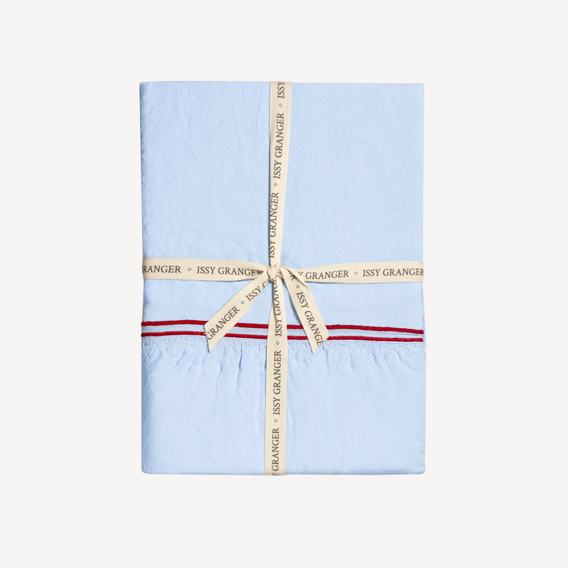 Small Linen Tablecloth, 180 x 250cm, Blue-2