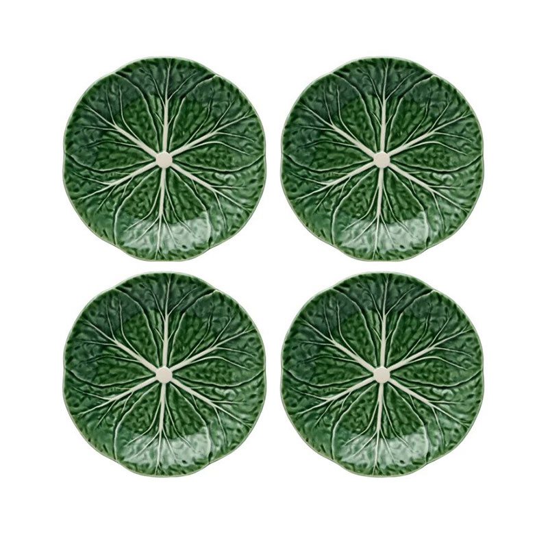 Cabbage Set of 4 plates, 19cm, Green-0