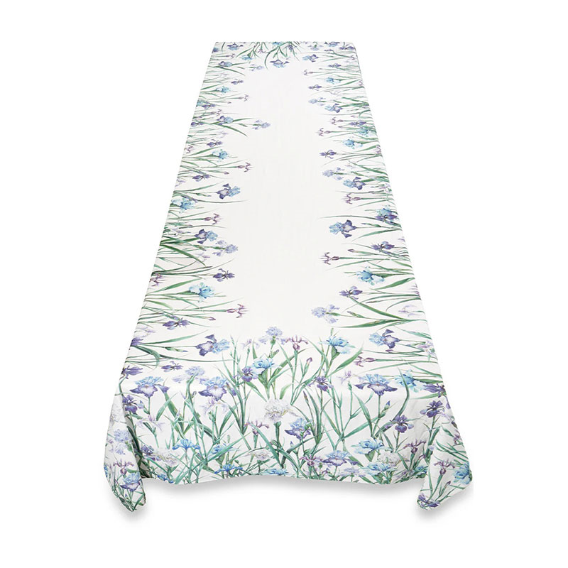 Iris Linen Tablecloth, 165 x 300cm, Purple-2