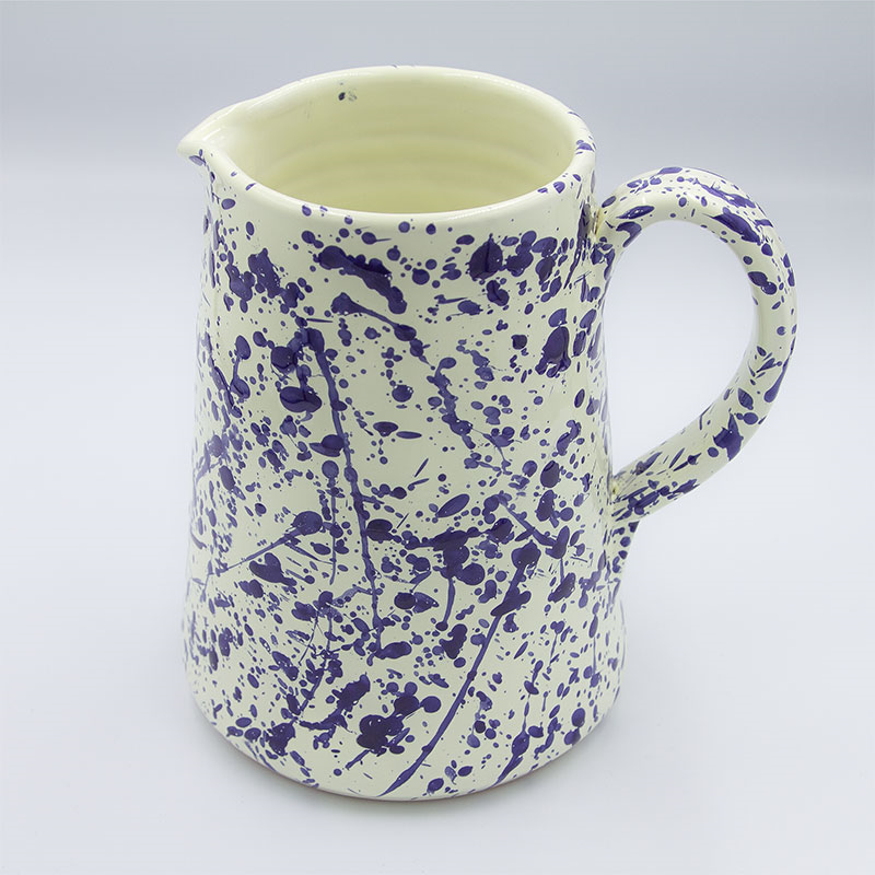 Splatter Jug, H14cm, Blueberry-0