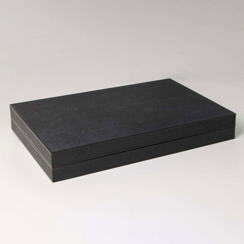 Backgammon Board, 54 x 34cm, Caviar Black Shagreen-3