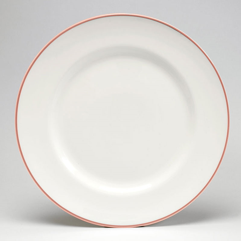 Dinner Plate, D26cm, Coral Rim-0