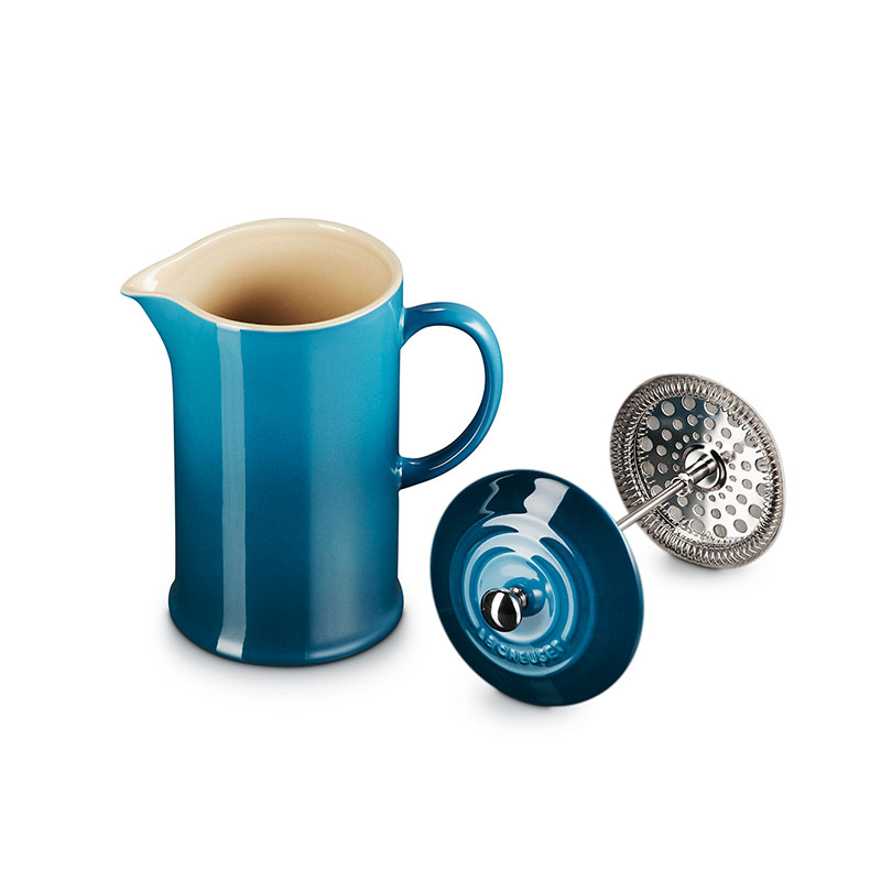 Stoneware Cafetiere, 1L, Deep Teal-4