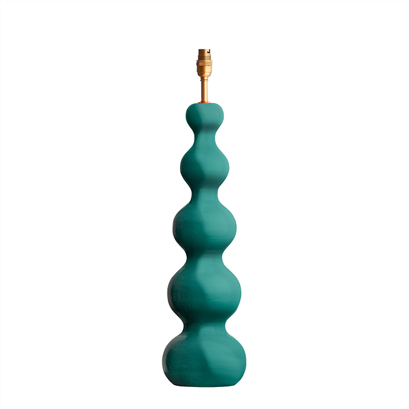 Wobster Large Table Lamp Base Only, H63cm x W15cm, Turquoise-2