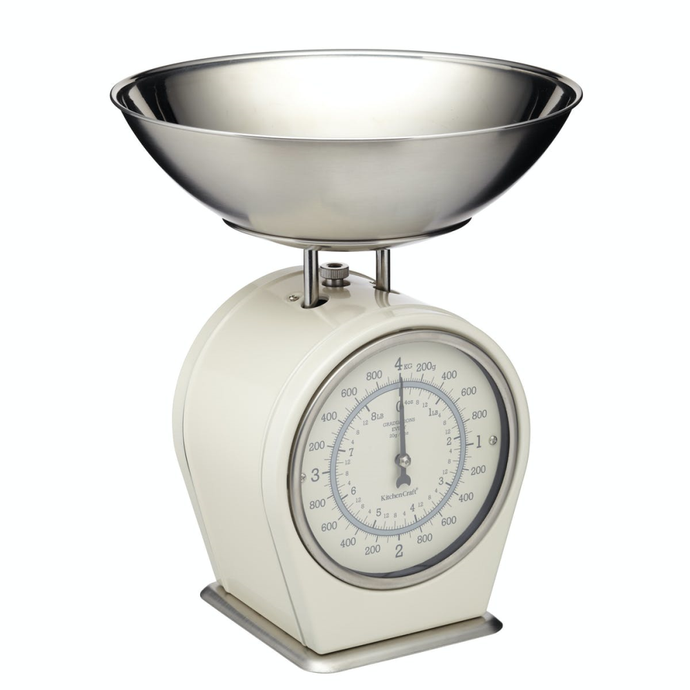 Living Nostalgia Mechanical scales, 4Kg, Cream-0