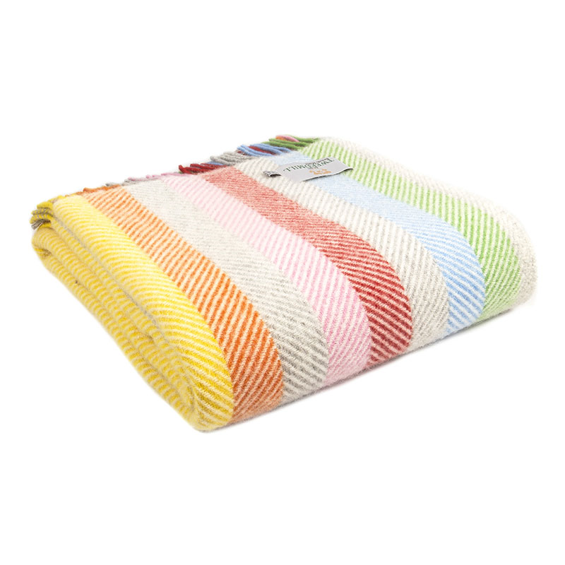 Stripe Throw, 150 x 183cm, Rainbow Grey-0