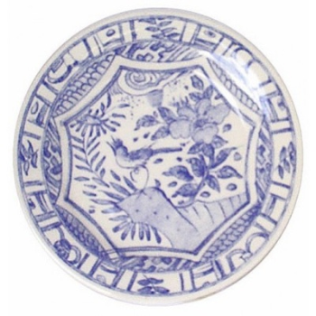 Gien- Oiseau Bleu, Dinner Plate, Set of 4-0