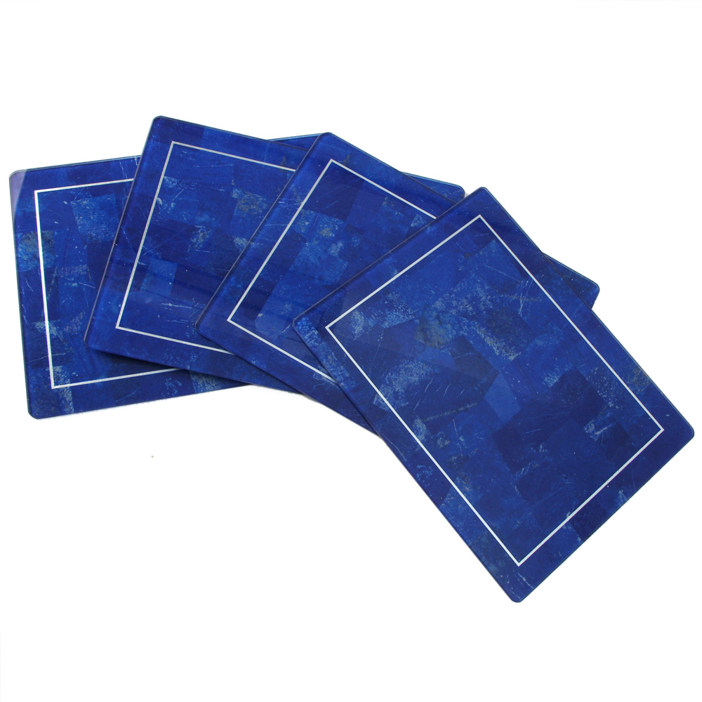 Place Mats, Lapis Lazuli, Blue, Set of 4-0