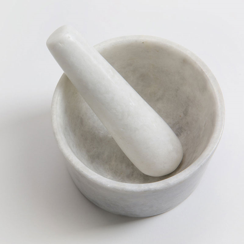 Mandalay Pestle & Mortar, D12cm, Marble-3