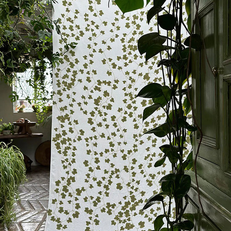 Ivy Herbarium Linen Tablecloth, 165 x 300cm, Green-4