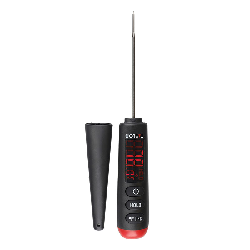 Digital Step Stem Thermometer, Black-1