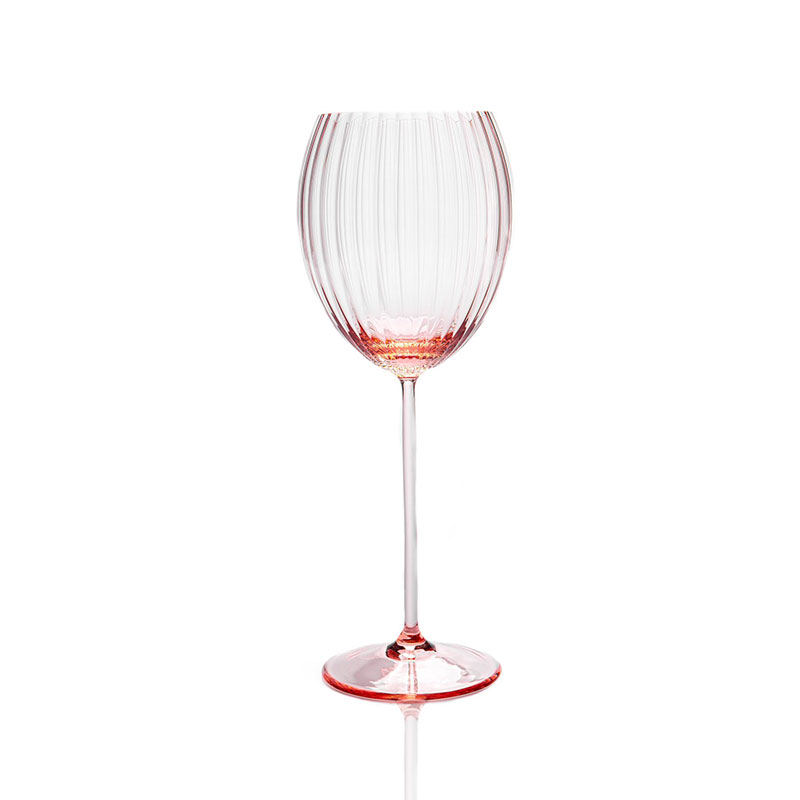 Lyon Set of 2 White Wine Glasses, 380ml, Rosa-0