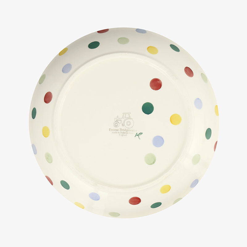 Polka Dot Pasta Bowl, D23.5cm, Cream-3