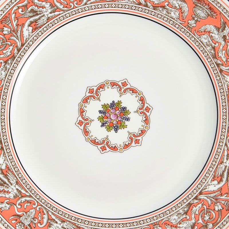 Florentine Plate, D27.3cm, Salmon-4