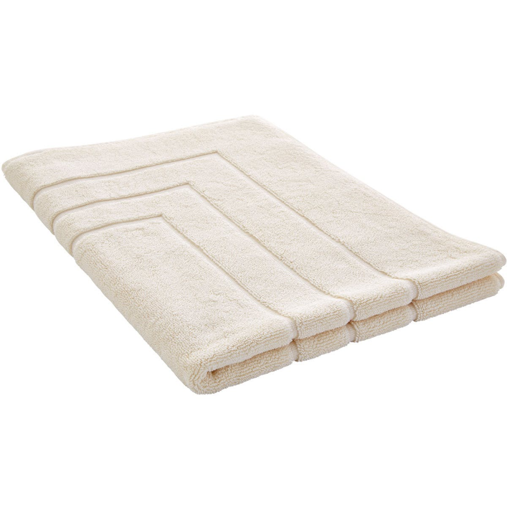 Egyptian Cotton Luxury Bath mat, 60 x 90cm, Parchment-1