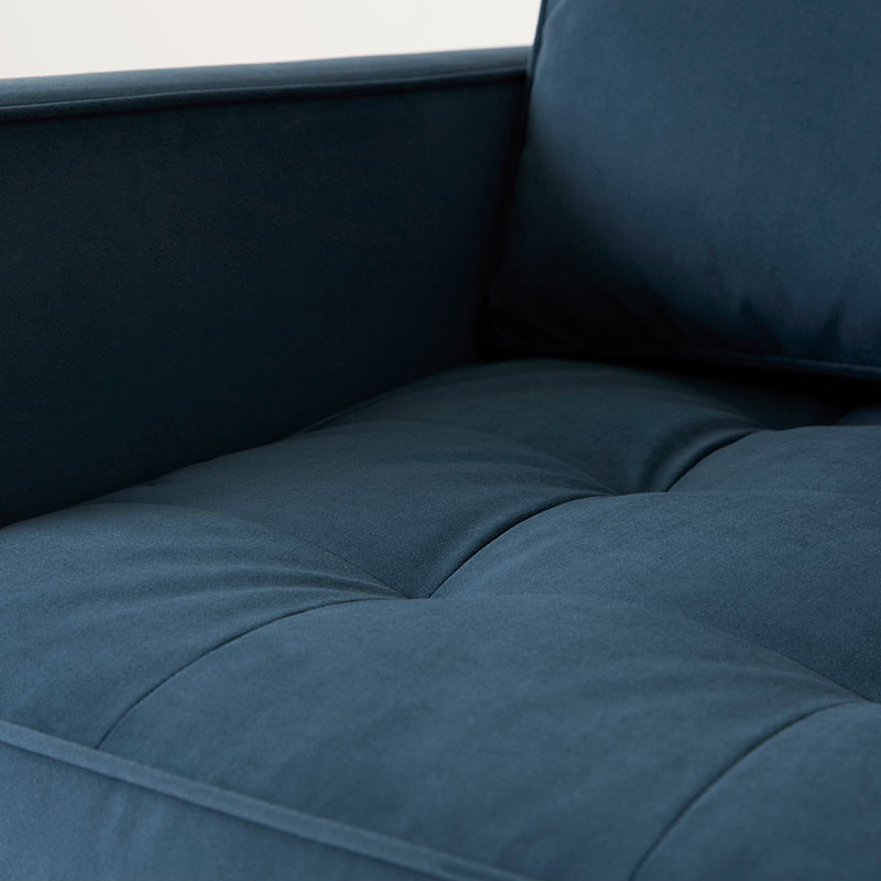 Model 02 Velvet Armchair, Teal-5