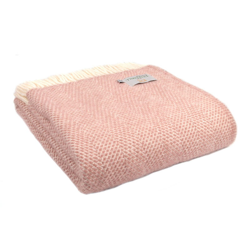 Beehive Throw, 150 x 183cm, Dusky Pink-0