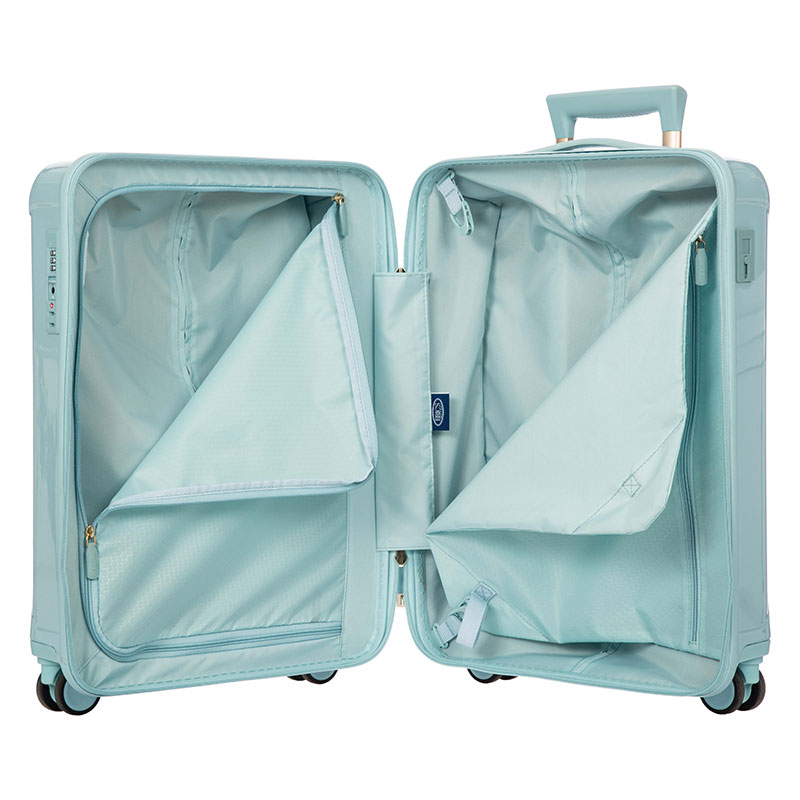 Positano Carry-on Trolley Suitcase, H55 x W23 x L38xcm, Light Blue-5