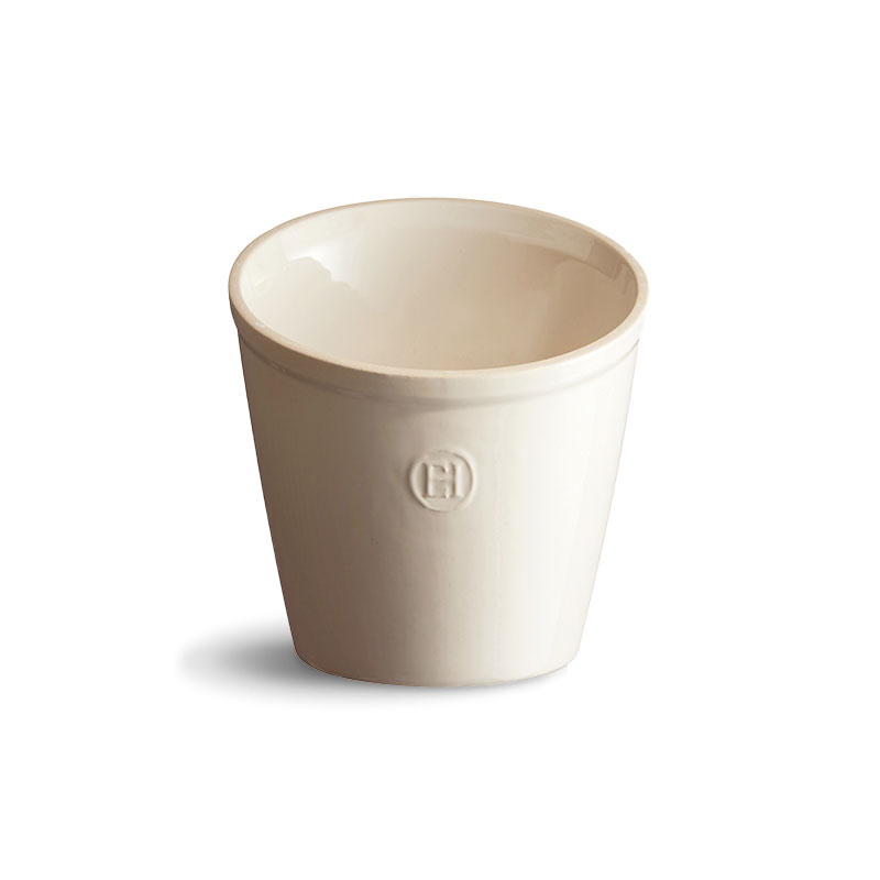 Ceramic Utensil Pot, H16cm, Cream-0