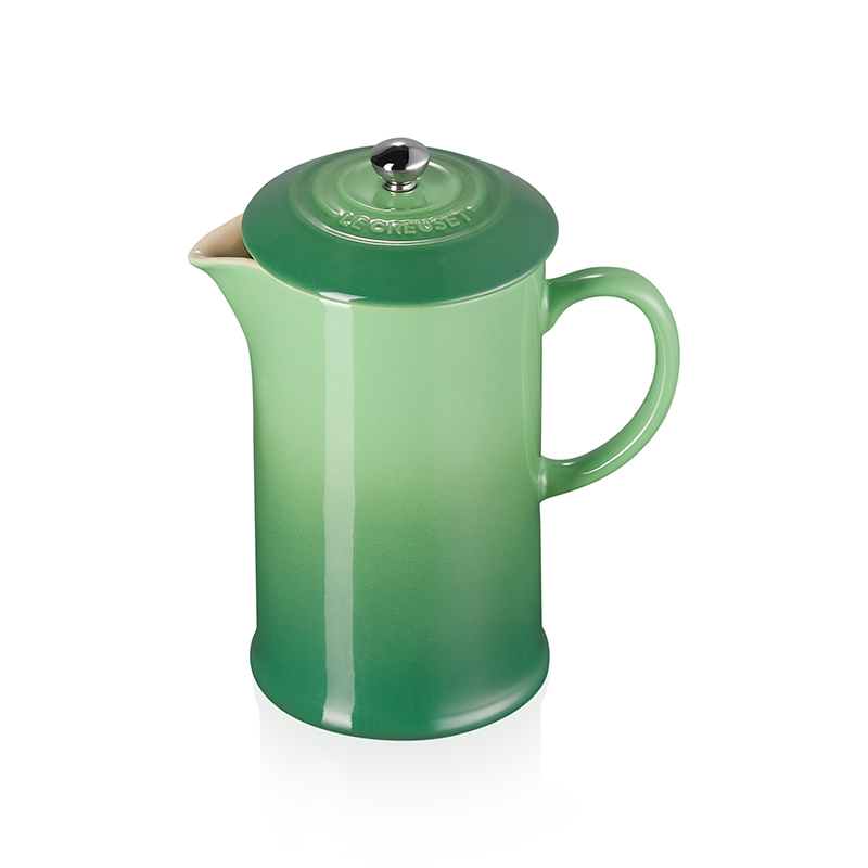 Stoneware Cafetiere with Metal Press, 1L, Bamboo Green-1