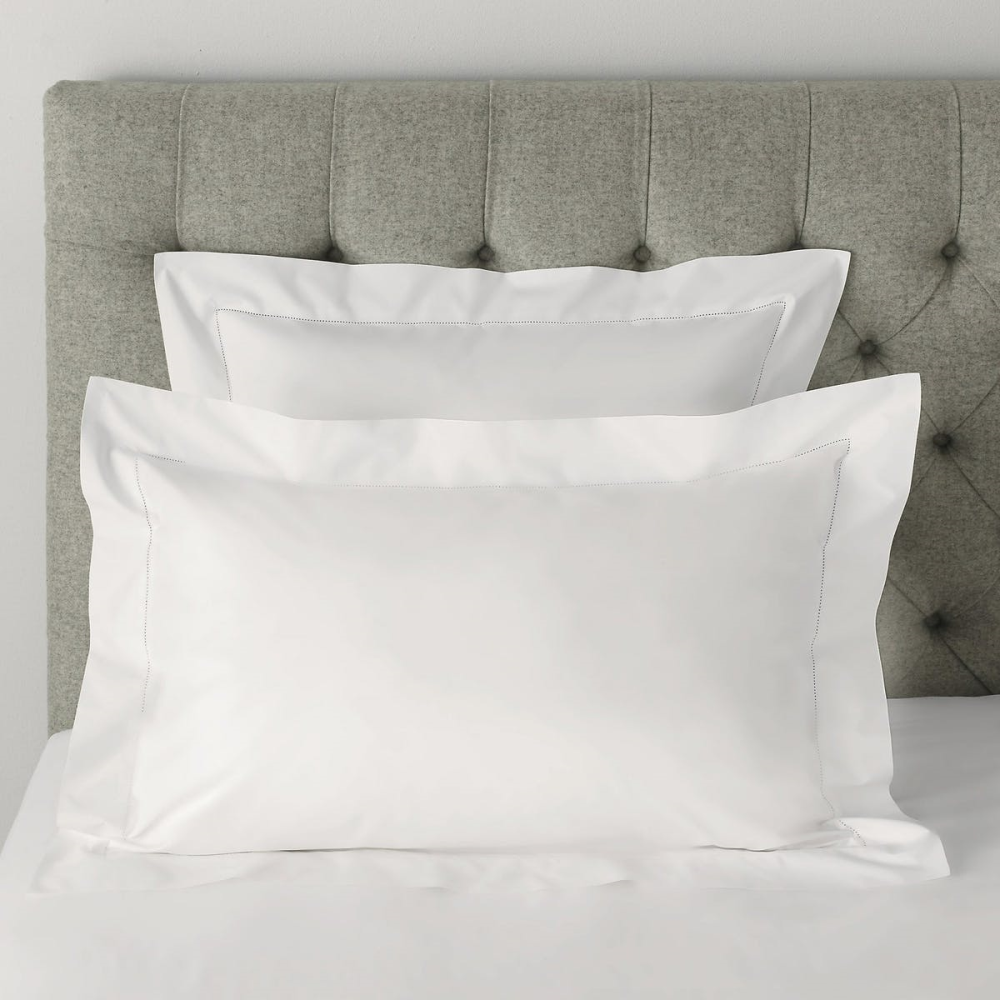 Pimlico - 720 Thread Count Egyptian Cotton Oxford pillowcase, 50 x 75cm, White-0