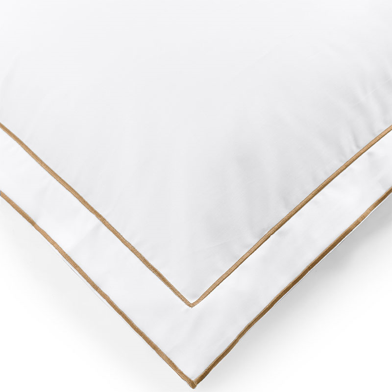 Frame Two Corded Pair of Oxford Pillowcases, Standard, Bronzed Umber-7