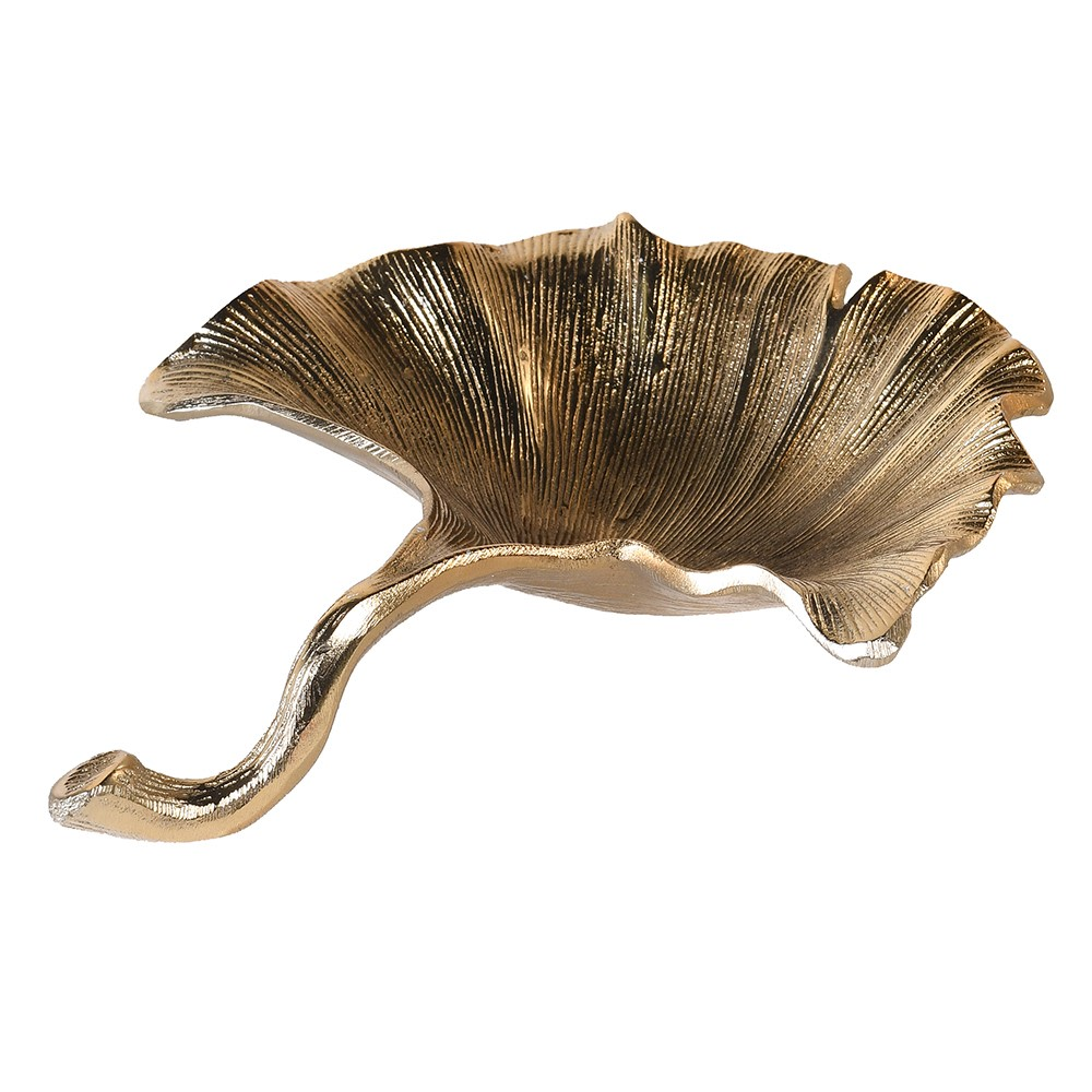 Leaf Dish, D18cm, Gold-0