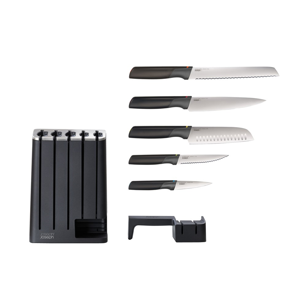 Elevate 5 Piece Knife Slim Block, Multicolour-3