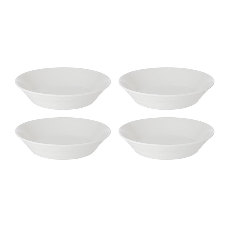 Pure Pasta Bowls Set of 4, D23cm, White-0