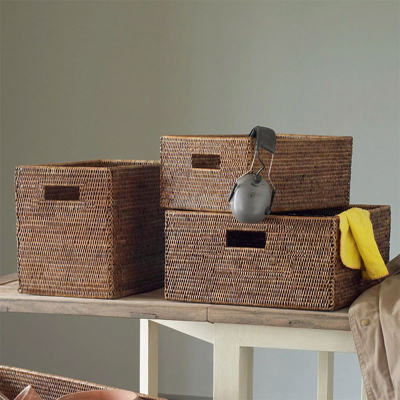 Rattan Delta box, 60 x 40 x 20cm-2