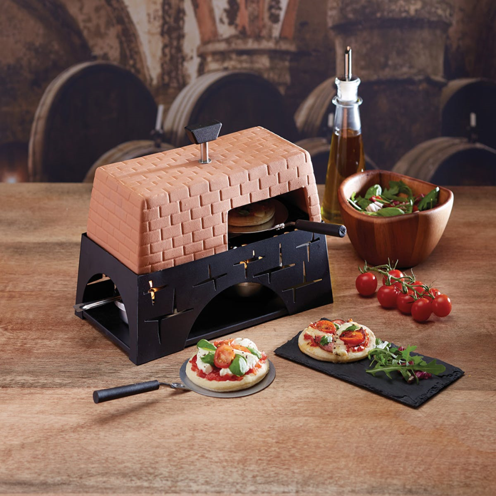 Mini Tabletop Pizza Oven, Terracotta-1