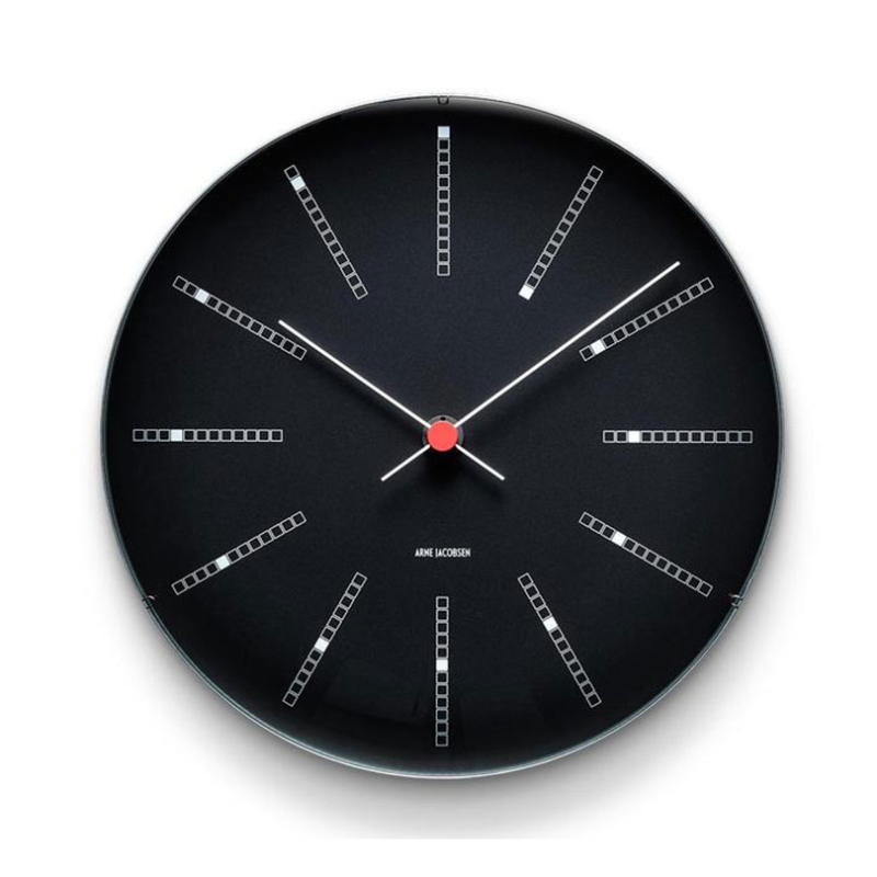 Bankers Wall Clock, D29cm, Black-1