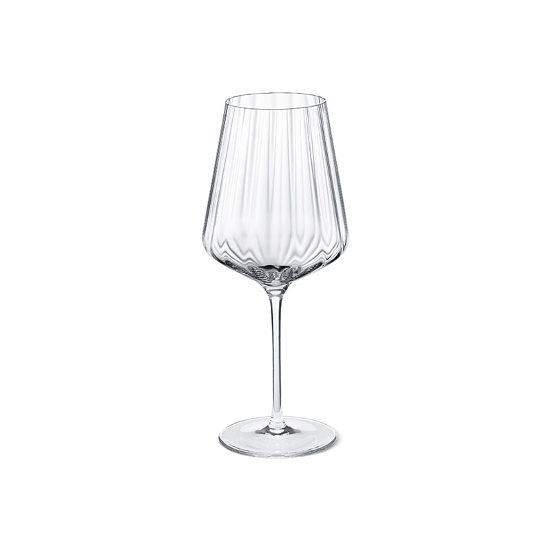 Bernadotte Set of 6 Lead Free Crystal White Wine Glasses, 430ml, Clear-0