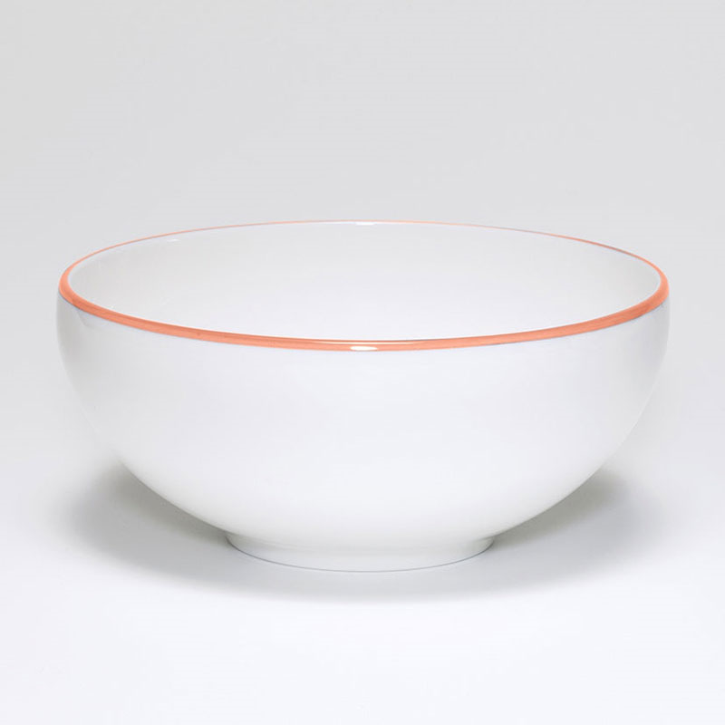 Breakfast Bowl, D15cm, Coral Rim-0