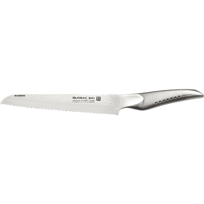 Sai Bread Knife, 17cm, Silver-0