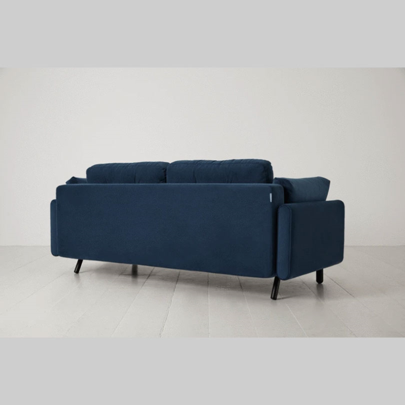 Model 04 3 Seater Velvet Sofa Bed, Teal-5